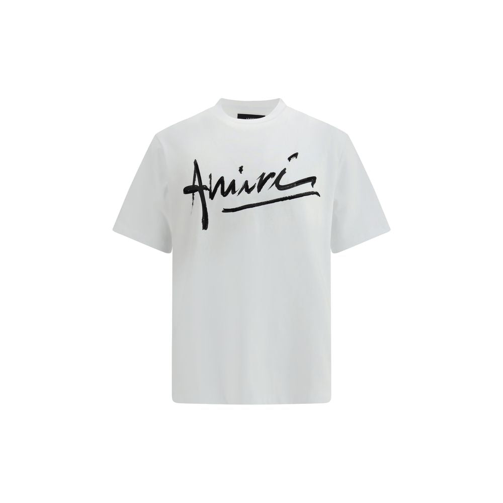 Amiri White Cotton Men's T-Shirt