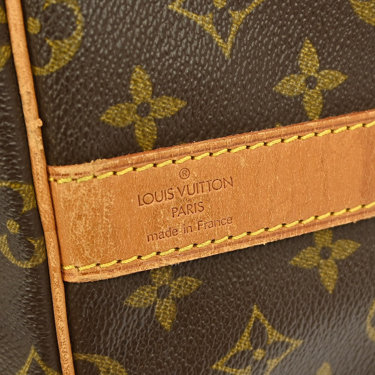 Louis Vuitton Keepall Bandouliere Bag Monogram Canvas Brown Canvas Travel Bag Bag (Pre-Owned)