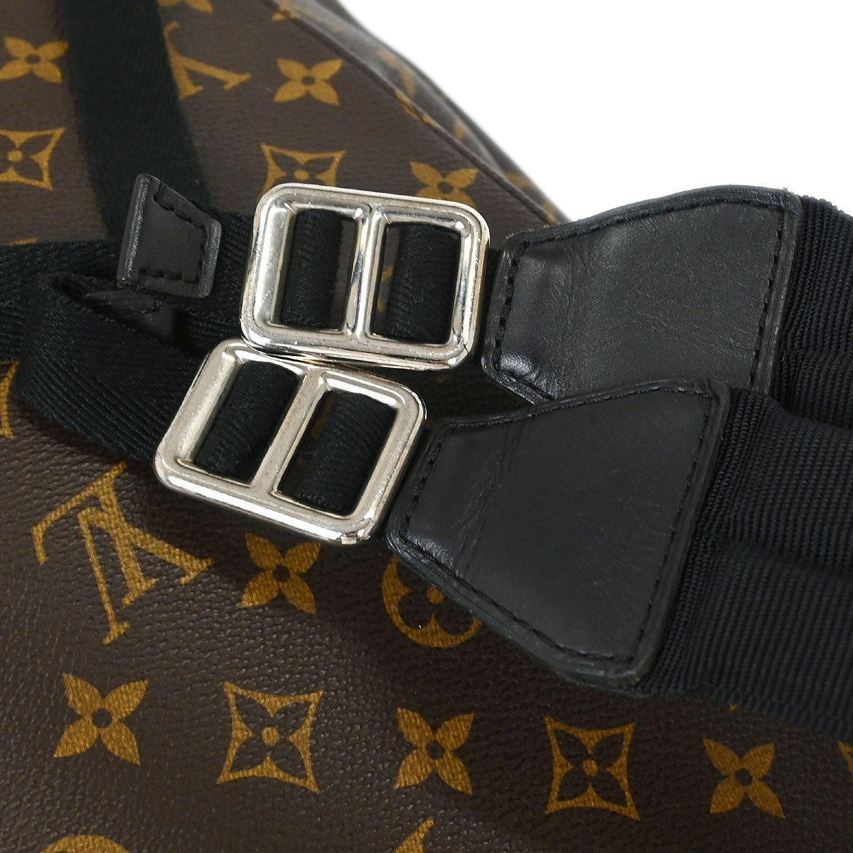 Louis Vuitton Christopher Backpack Macassar Monogram Canvas Brown Canvas Backpack Bag (Pre-Owned)