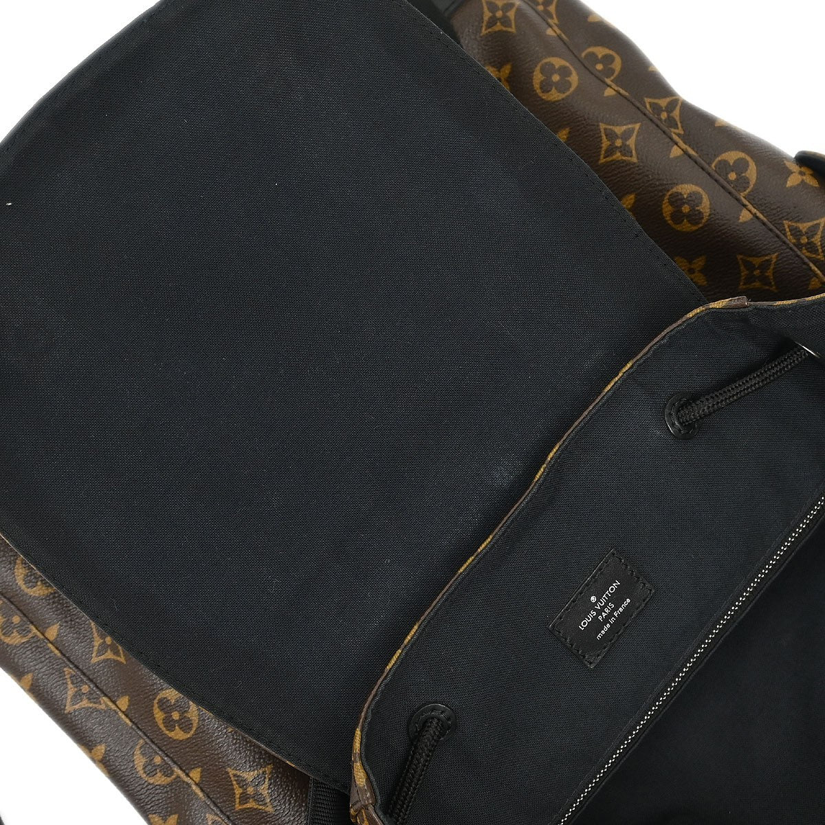 Louis Vuitton Christopher Backpack Macassar Monogram Canvas Brown Canvas Backpack Bag (Pre-Owned)