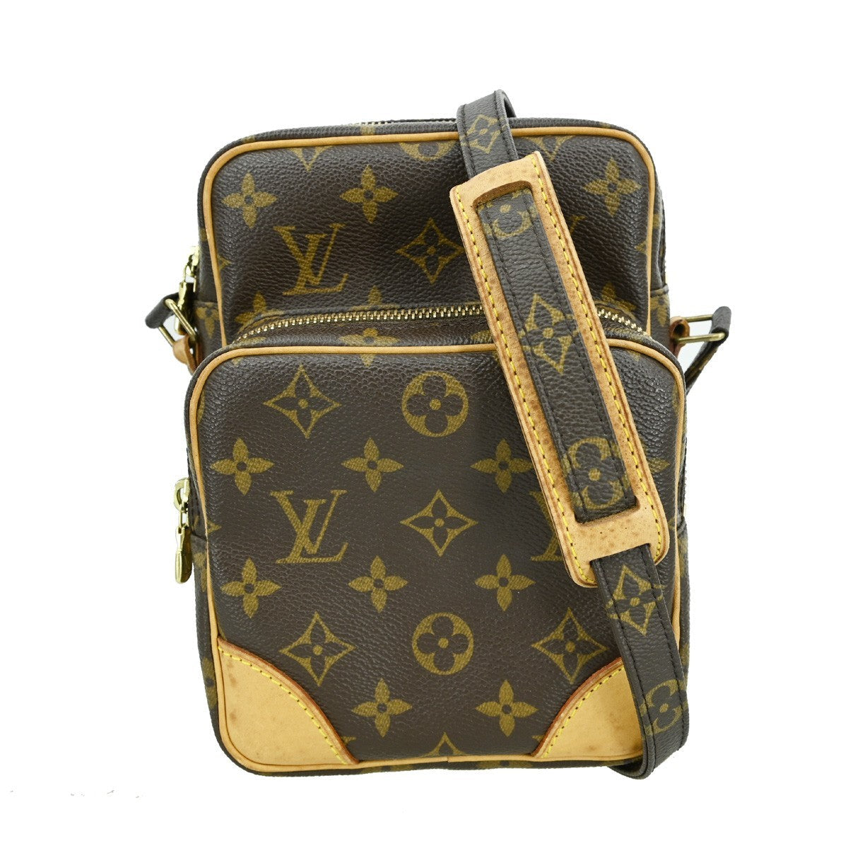 Louis Vuitton Amazone Bag Monogram Canvas Brown Canvas Shoulder Bag Bag (Pre-Owned)