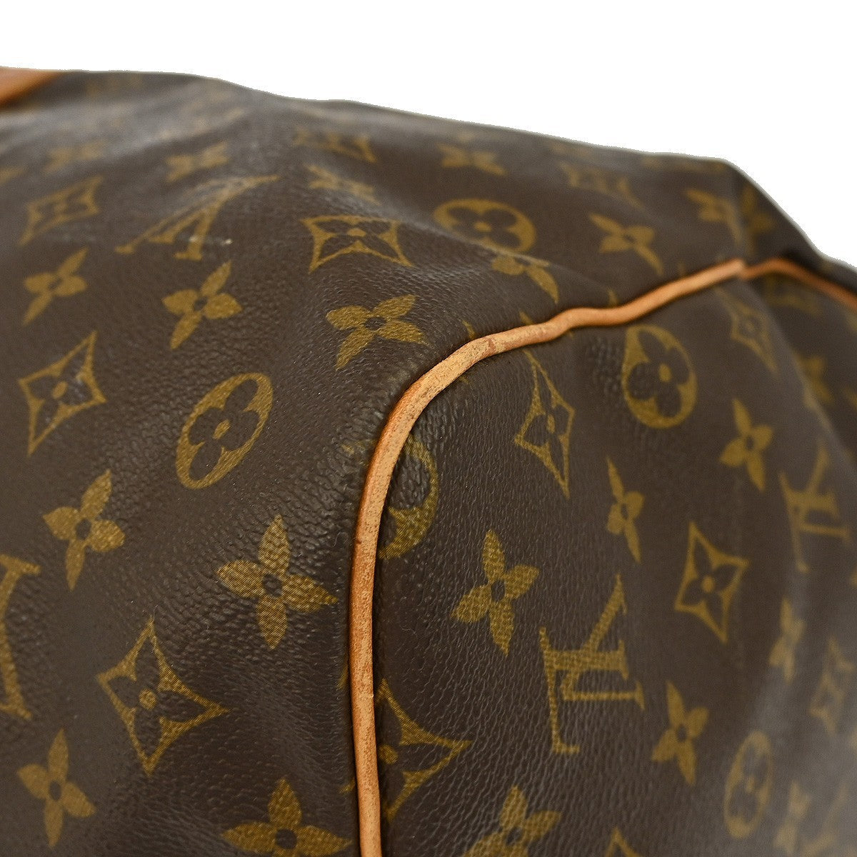 Louis Vuitton Keepall Bag Monogram Canvas Brown Canvas Travel Bag Bag (Pre-Owned)