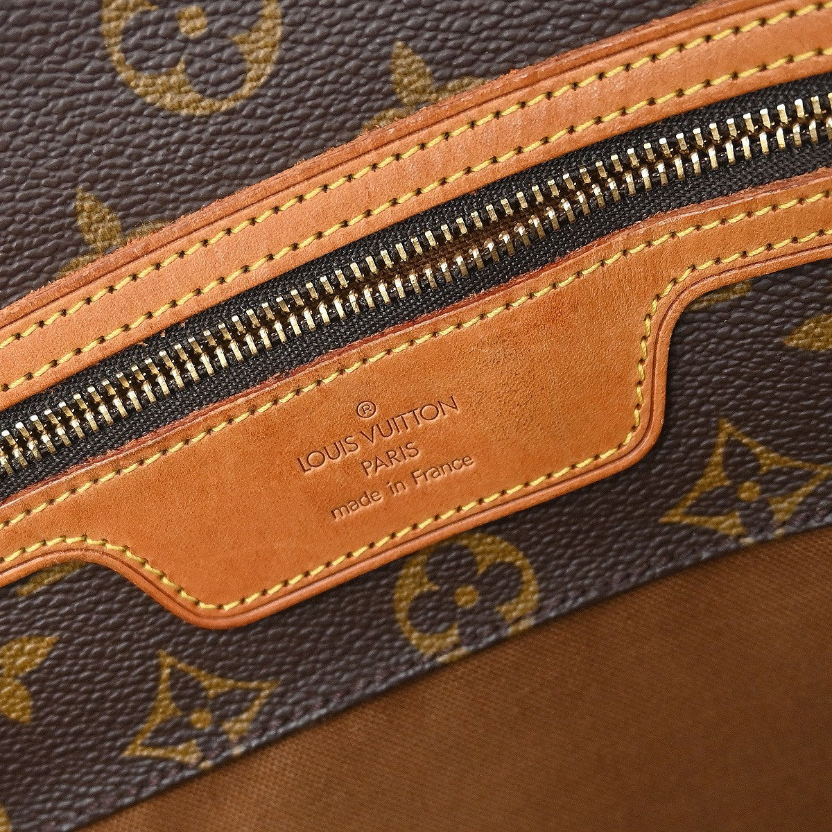 Louis Vuitton Shopping Sac Handbag Monogram Canvas Brown Canvas Tote Bag Bag (Pre-Owned)