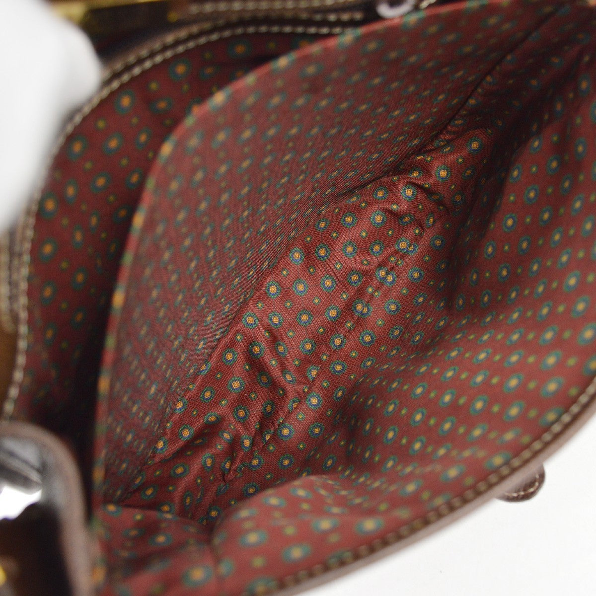 Loewe Vintage Shoulder Bag Leather Brown Leather Shoulder Bag Bag (Pre-Owned)