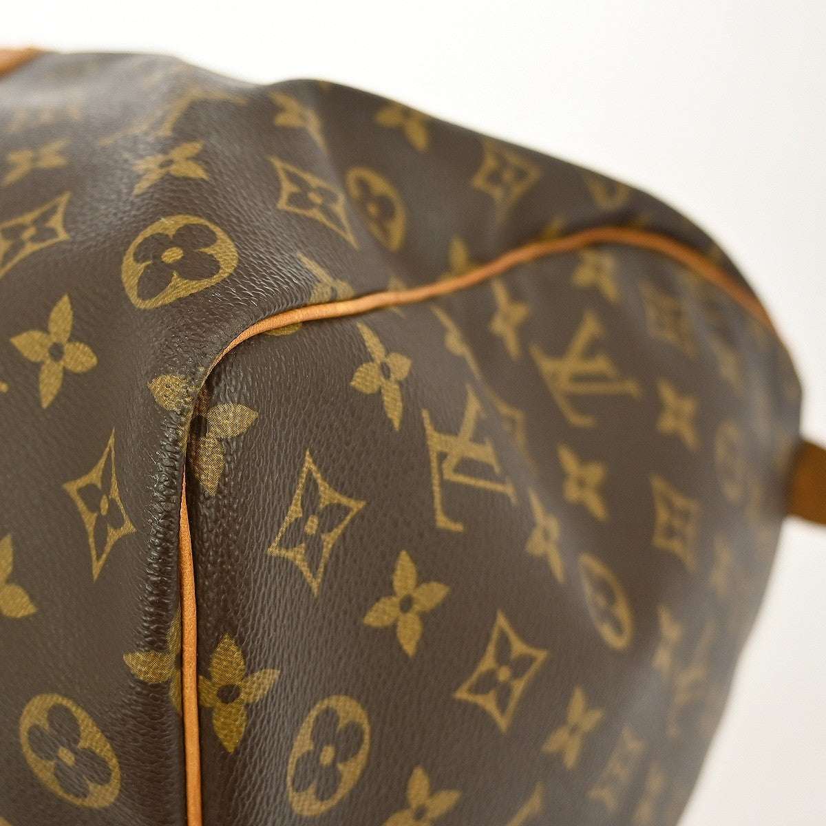 Louis Vuitton Keepall Bag Monogram Canvas Brown Canvas Travel Bag Bag (Pre-Owned)