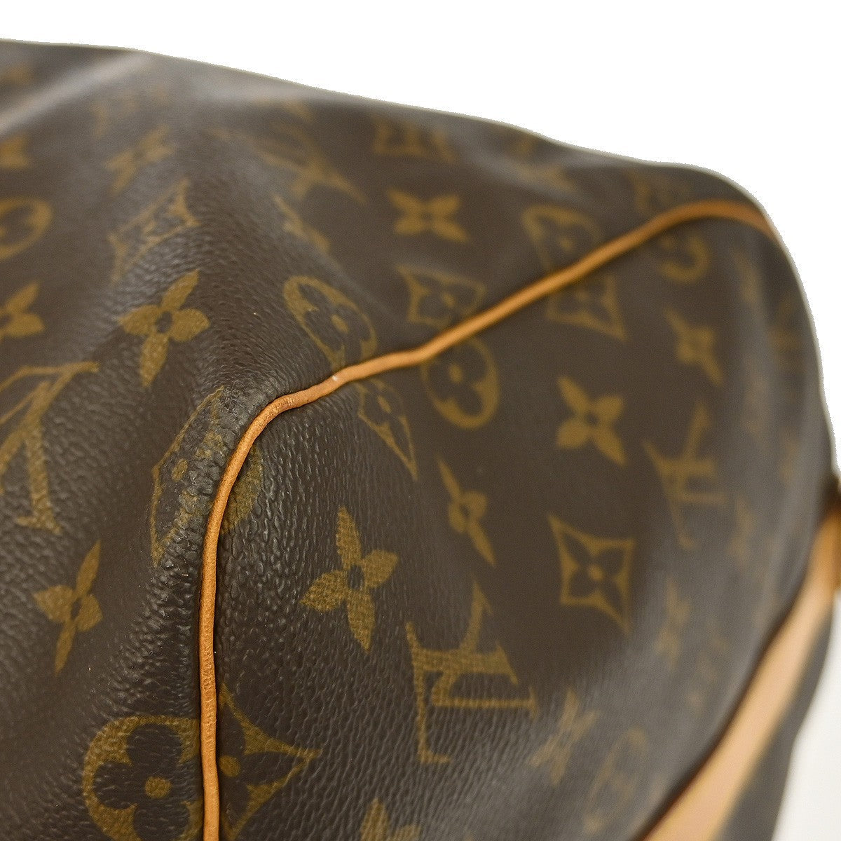 Louis Vuitton Keepall Bag Monogram Canvas Brown Canvas Travel Bag Bag (Pre-Owned)