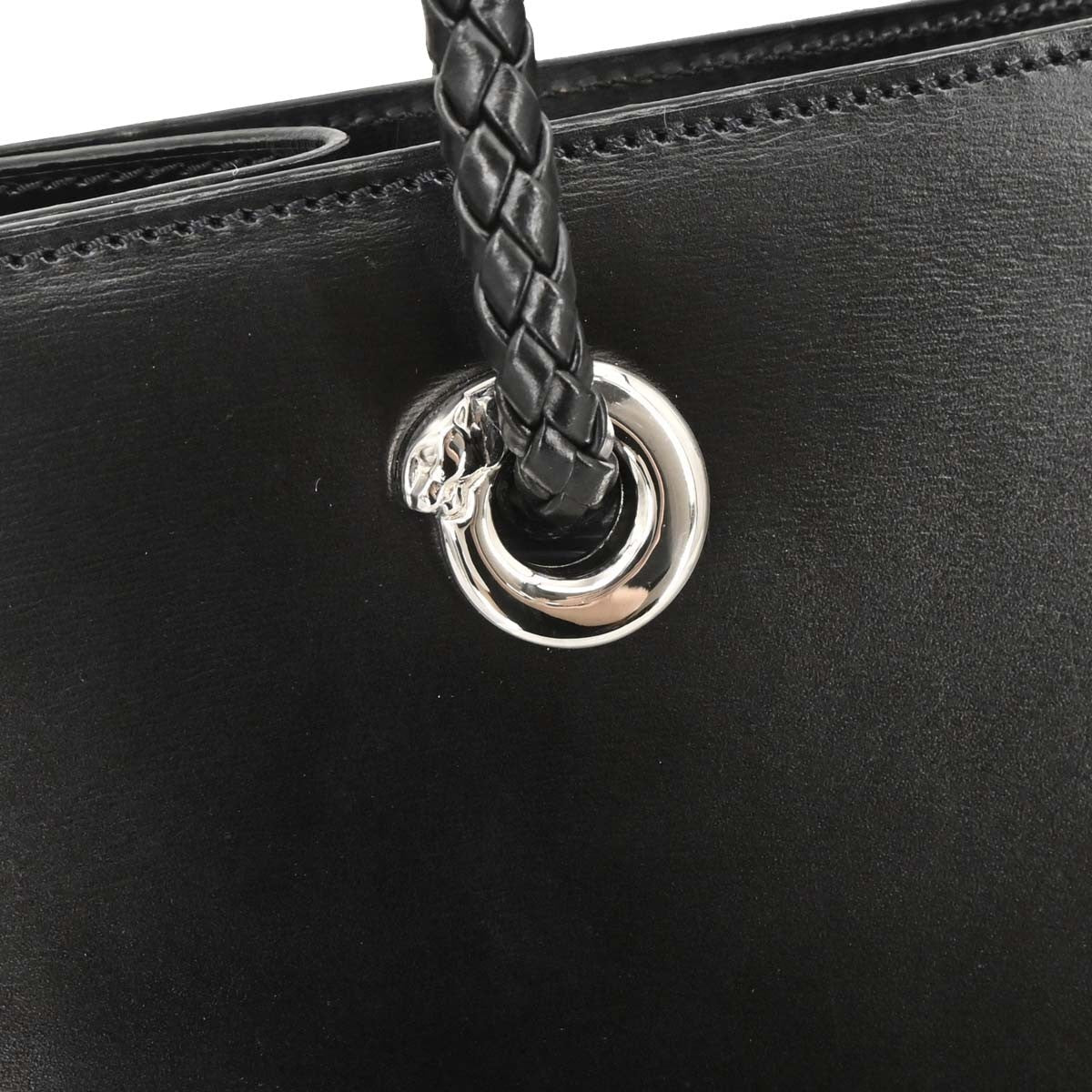 Cartier Panth��re Tote Bag Leather Black Leather Tote Bag Bag (Pre-Owned)