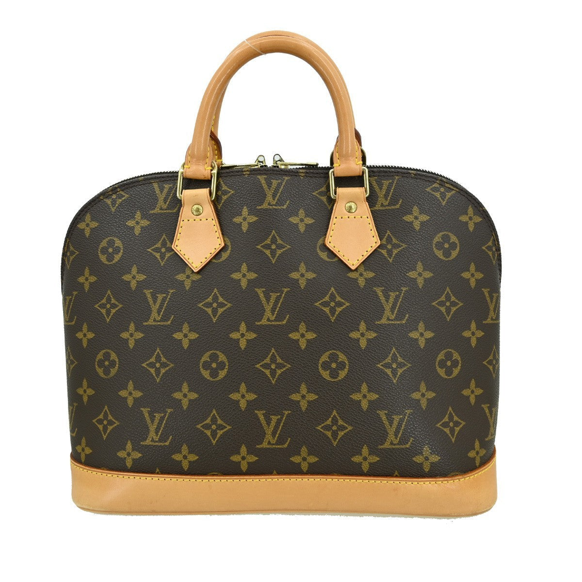 Louis Vuitton Alma Handbag Monogram Canvas Brown Canvas Handbag (Pre-Owned)