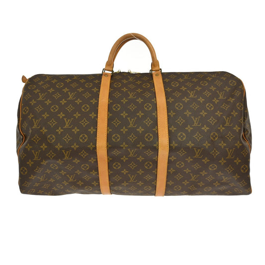 Louis Vuitton Keepall Bag Monogram Canvas Brown Canvas Travel Bag Bag (Pre-Owned)