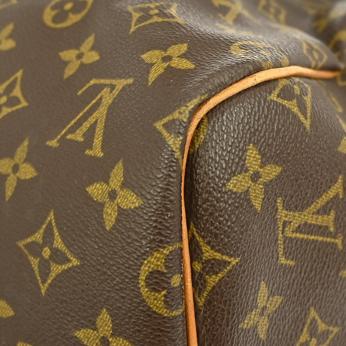 Louis Vuitton Keepall Bandouliere Bag Monogram Canvas Brown Canvas Travel Bag Bag (Pre-Owned)