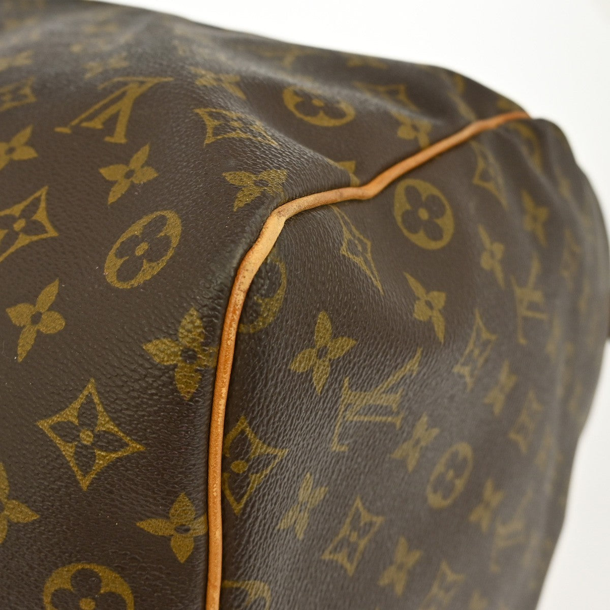 Louis Vuitton Keepall Bag Monogram Canvas Brown Canvas Travel Bag Bag (Pre-Owned)
