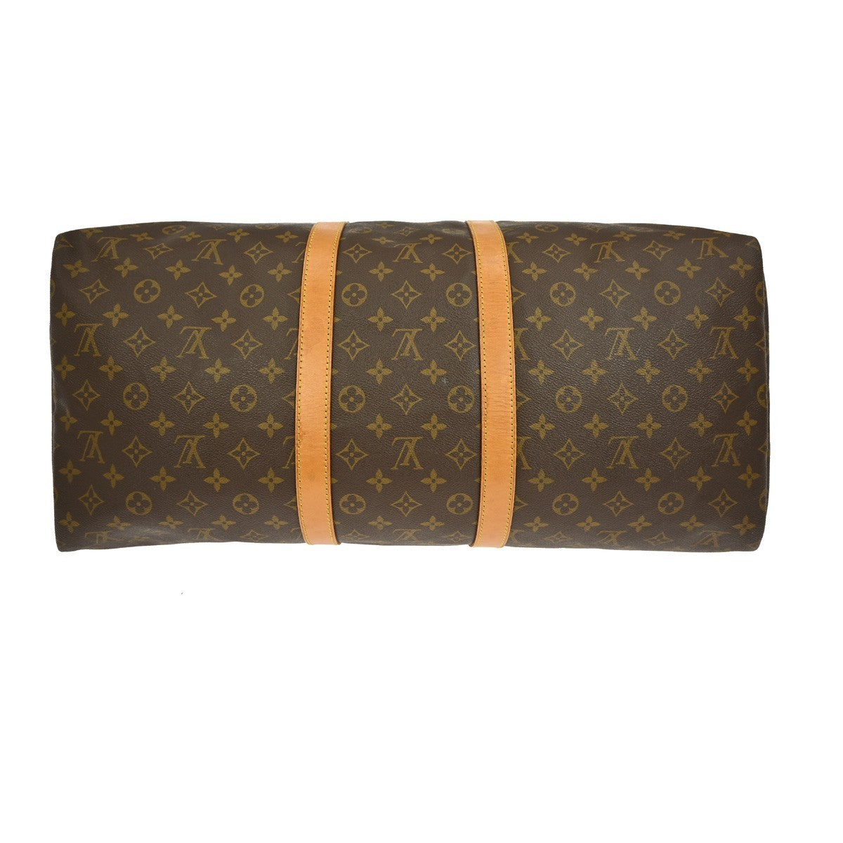Louis Vuitton Keepall Bag Monogram Canvas Brown Canvas Travel Bag Bag (Pre-Owned)
