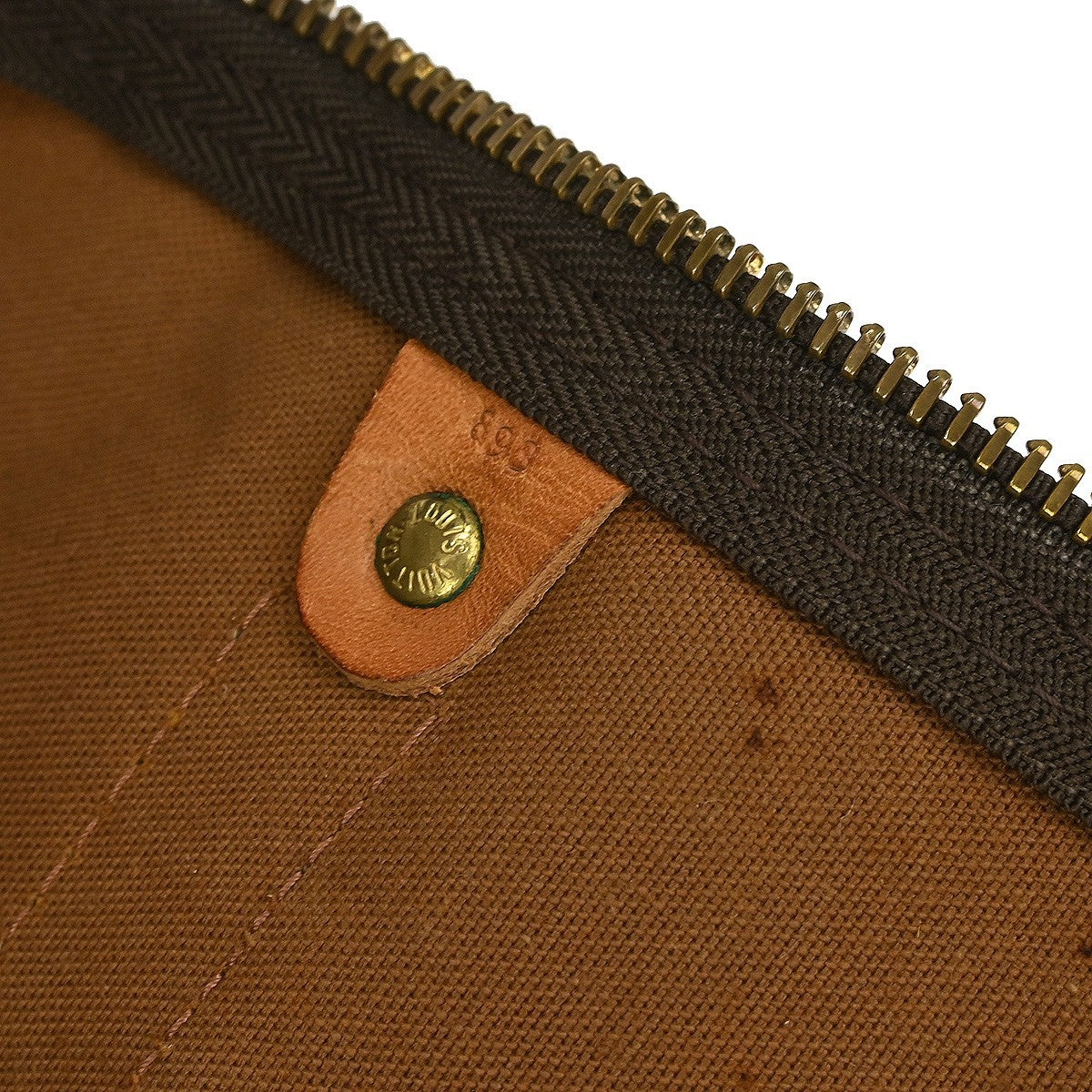 Louis Vuitton Keepall Bag Monogram Canvas Brown Canvas Travel Bag Bag (Pre-Owned)