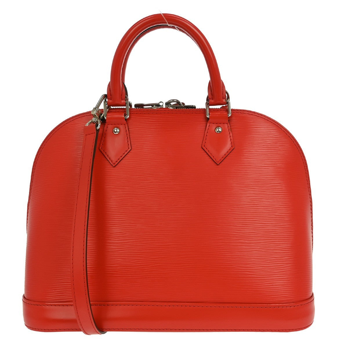 Louis Vuitton Alma Handbag Epi Leather Red Leather Handbag (Pre-Owned)