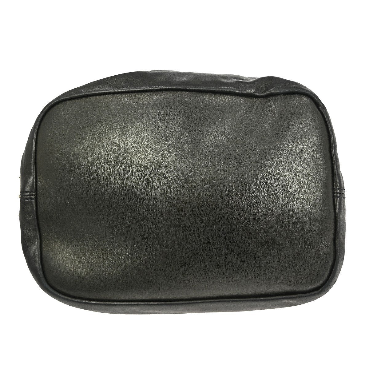 Prada Vintage Handbag Leather Black Leather Handbag (Pre-Owned)