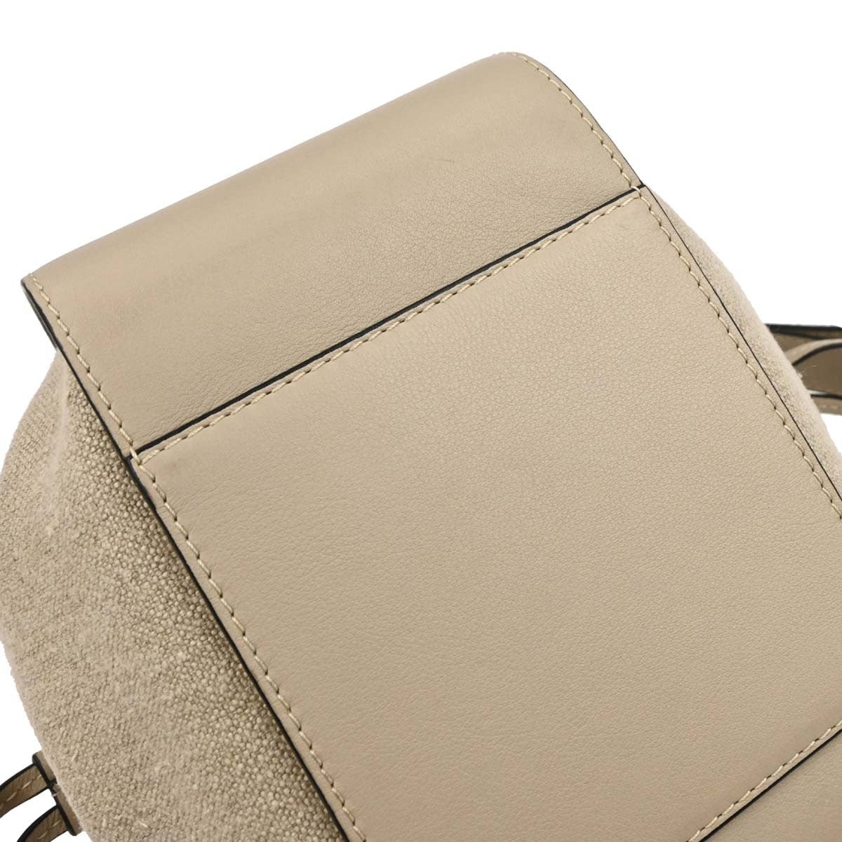 Loewe Hammock Drawstring Bag Leather Gray Leather Handbag (Pre-Owned)