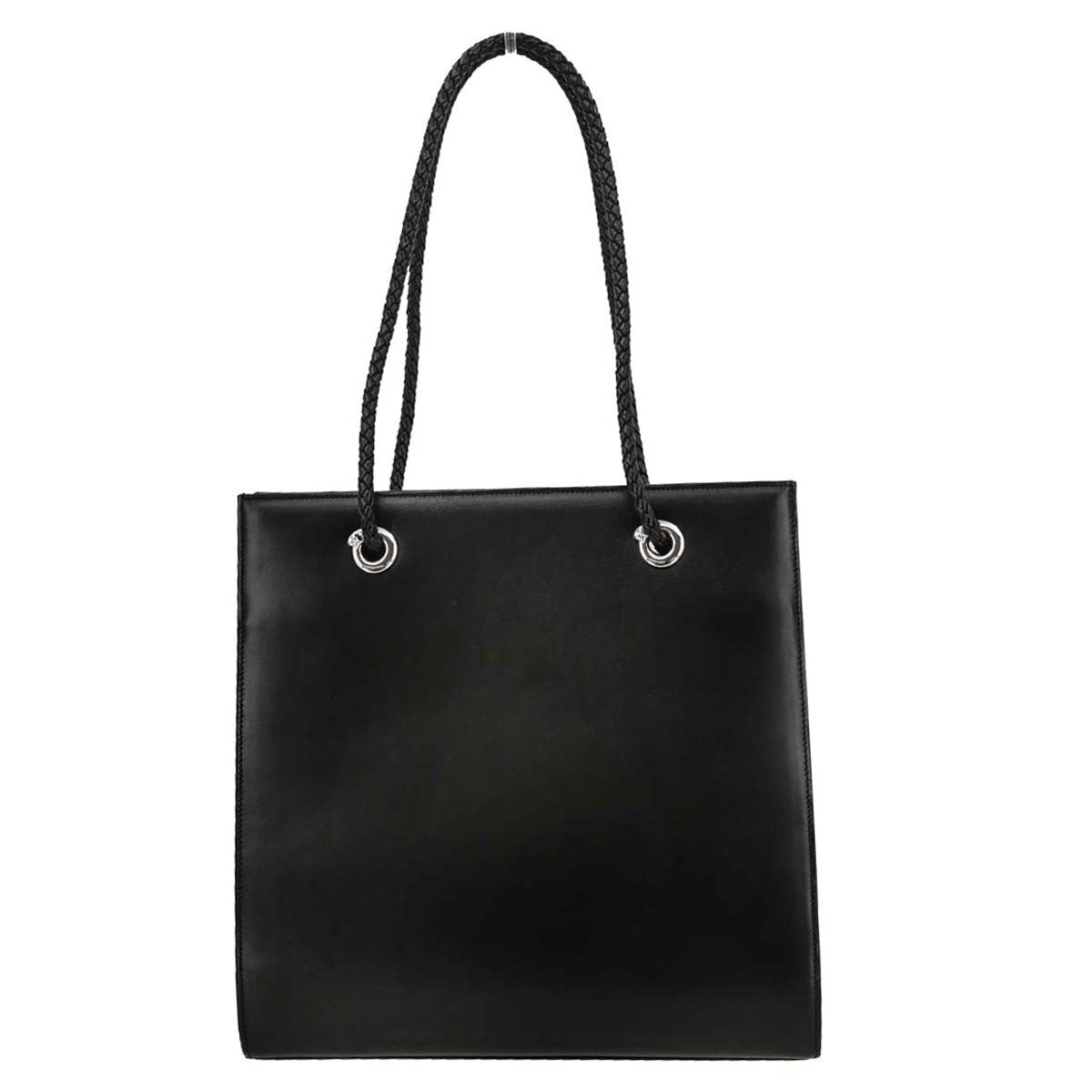 Cartier Panth��re Tote Bag Leather Black Leather Tote Bag Bag (Pre-Owned)