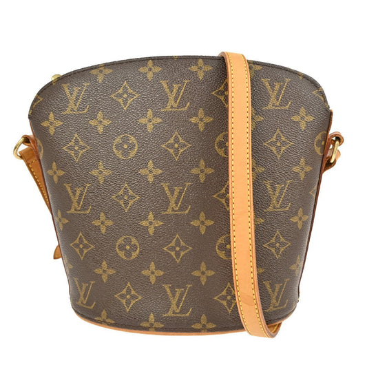 Louis Vuitton Drouot Handbag Monogram Canvas Brown Canvas Shoulder Bag Bag (Pre-Owned)