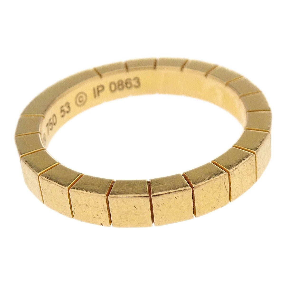 Cartier Lanieres Ring 18K Yellow Gold Gold Yellow_Gold Ring Jewelry (Pre-Owned)