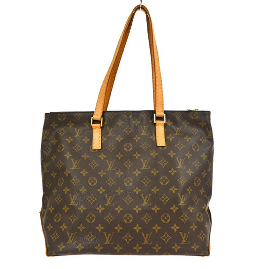 Louis Vuitton Cabas Mezzo Monogram Canvas Brown Canvas Tote Bag Bag (Pre-Owned)