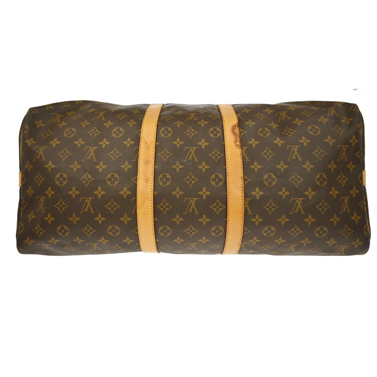 Louis Vuitton Keepall Bag Monogram Canvas Brown Canvas Travel Bag Bag (Pre-Owned)
