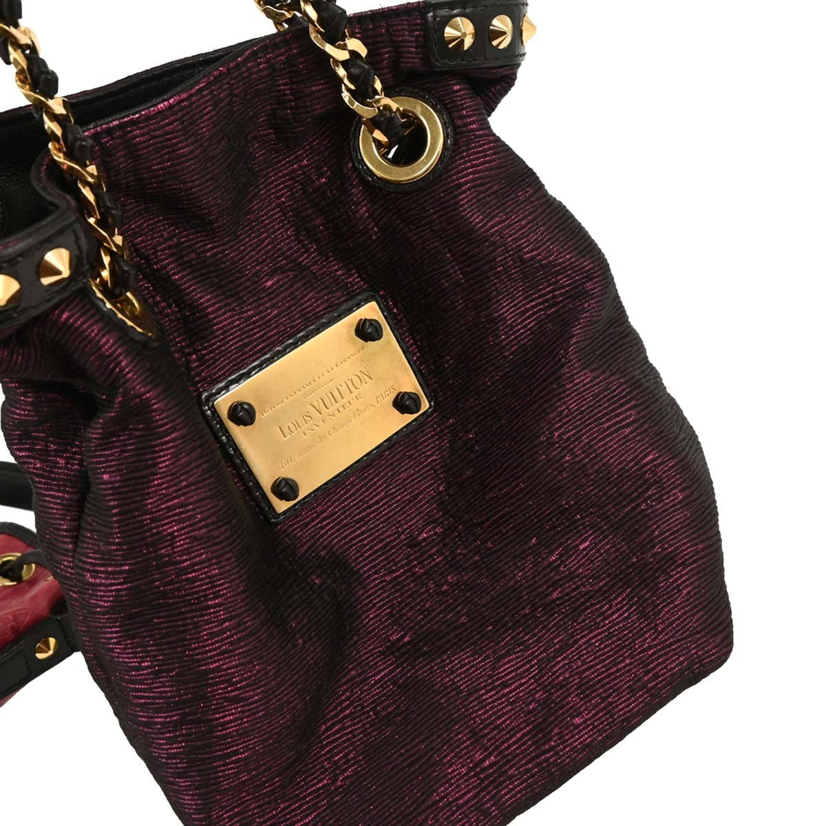 Louis Vuitton Double Jeu Neonoe Bag Monogram Embossed Leather Red Leather Backpack Bag (Pre-Owned)