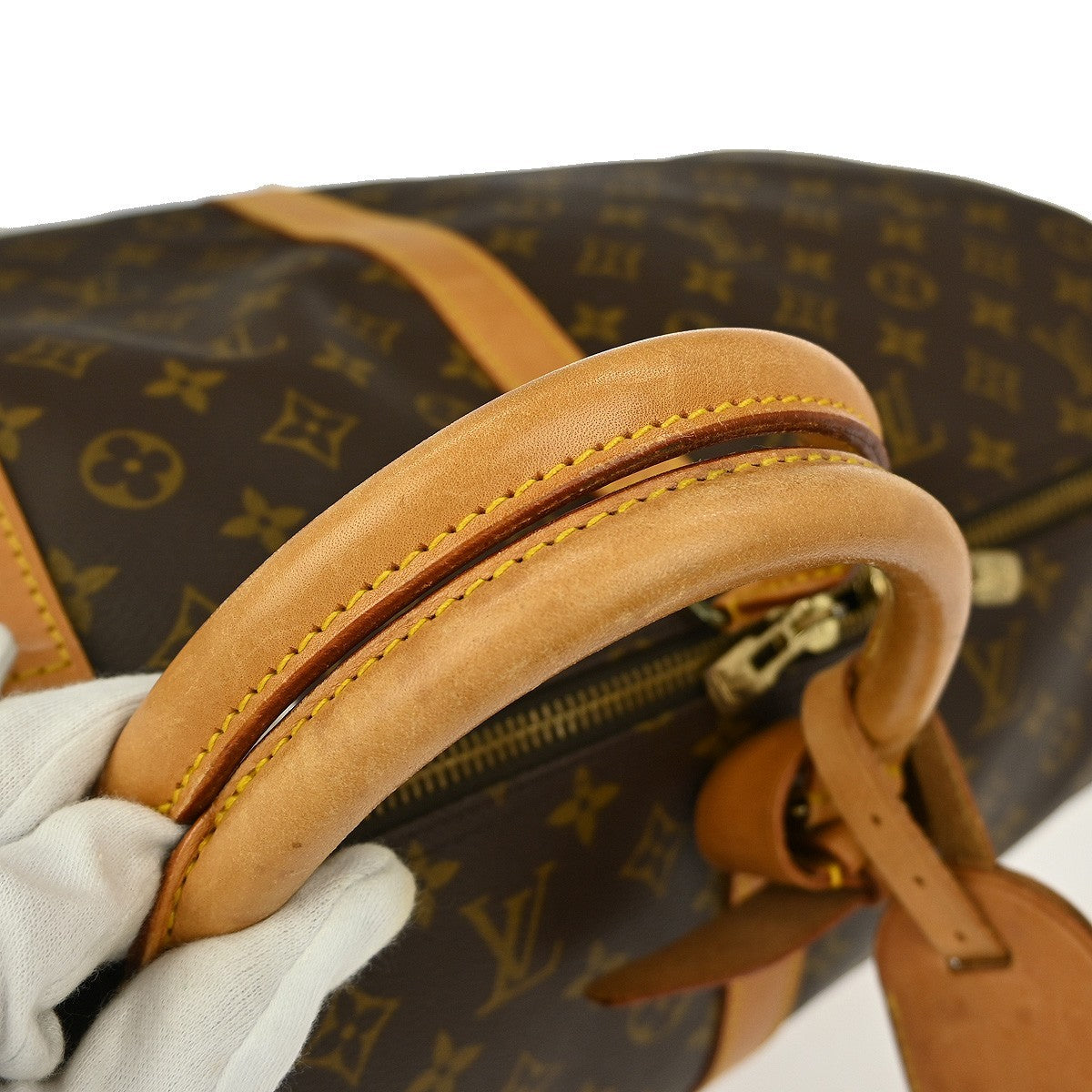 Louis Vuitton Keepall Bag Monogram Canvas Brown Canvas Travel Bag Bag (Pre-Owned)