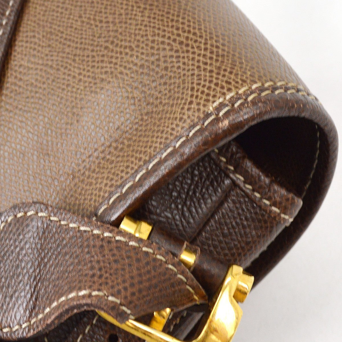 Loewe Vintage Shoulder Bag Leather Brown Leather Shoulder Bag Bag (Pre-Owned)