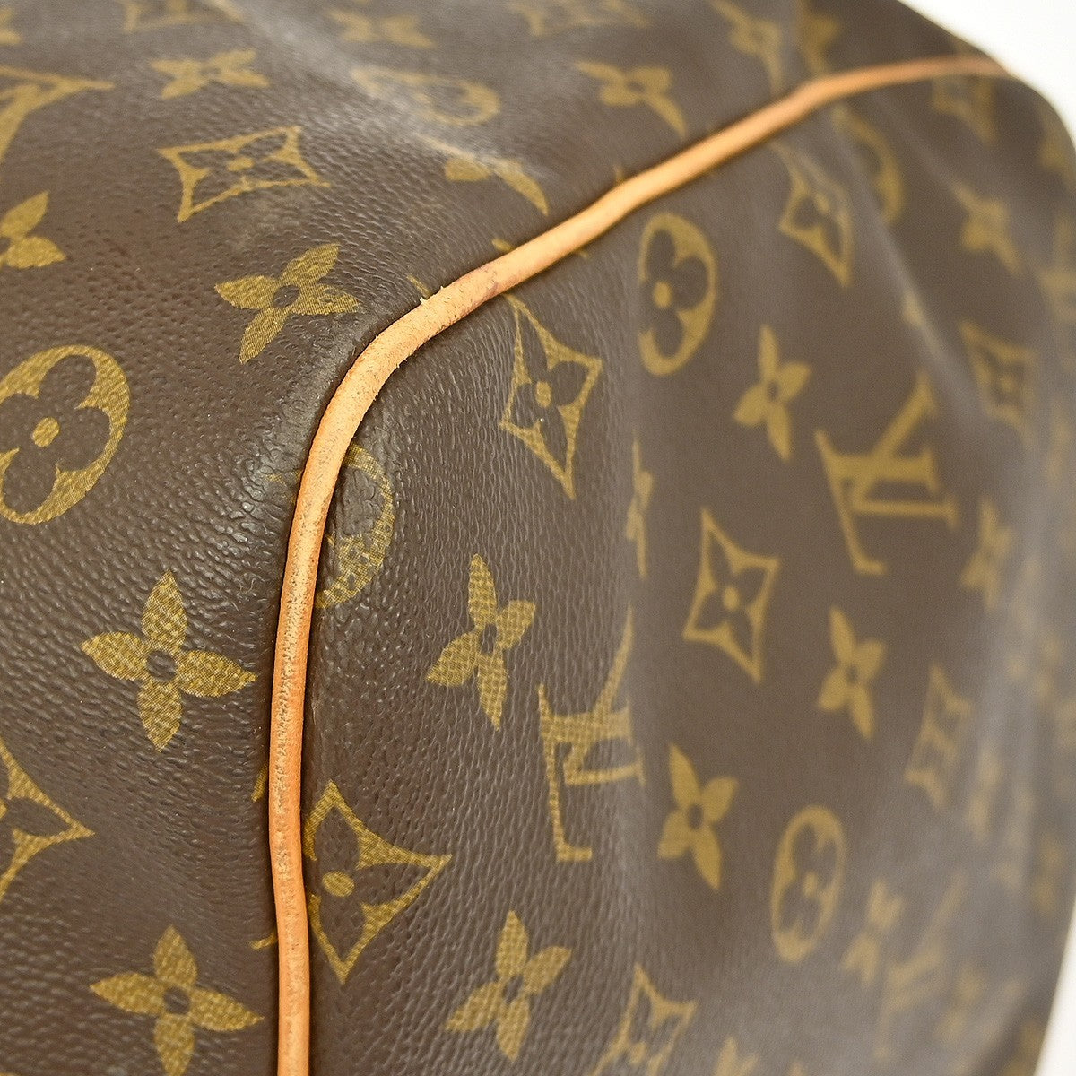Louis Vuitton Keepall Bag Monogram Canvas Brown Canvas Travel Bag Bag (Pre-Owned)