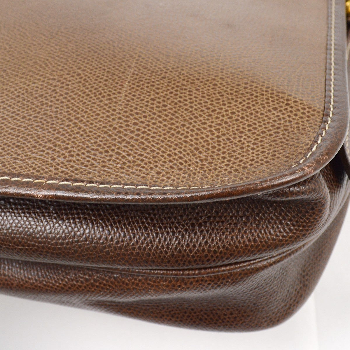 Loewe Vintage Shoulder Bag Leather Brown Leather Shoulder Bag Bag (Pre-Owned)