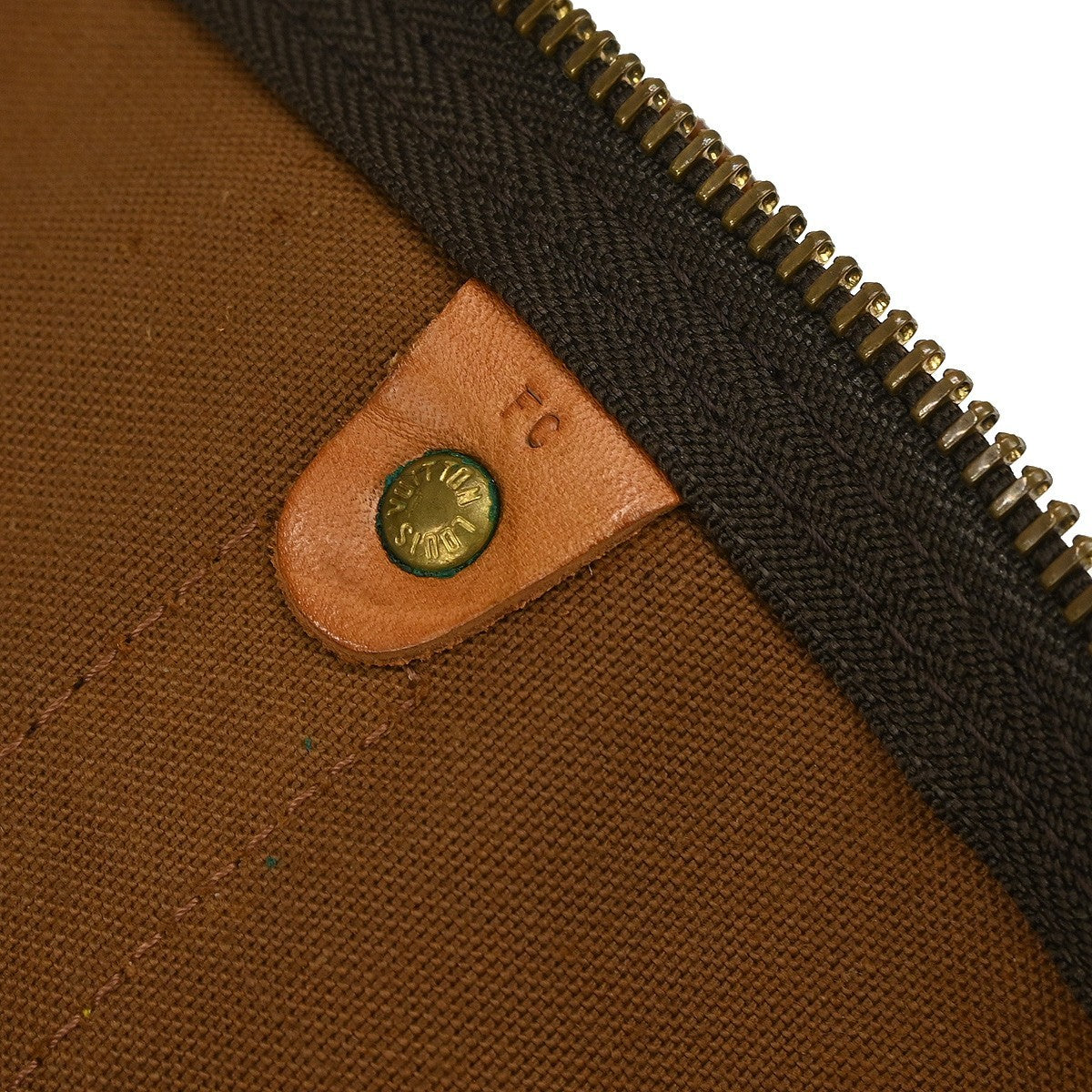 Louis Vuitton Keepall Bag Monogram Canvas Brown Canvas Travel Bag Bag (Pre-Owned)