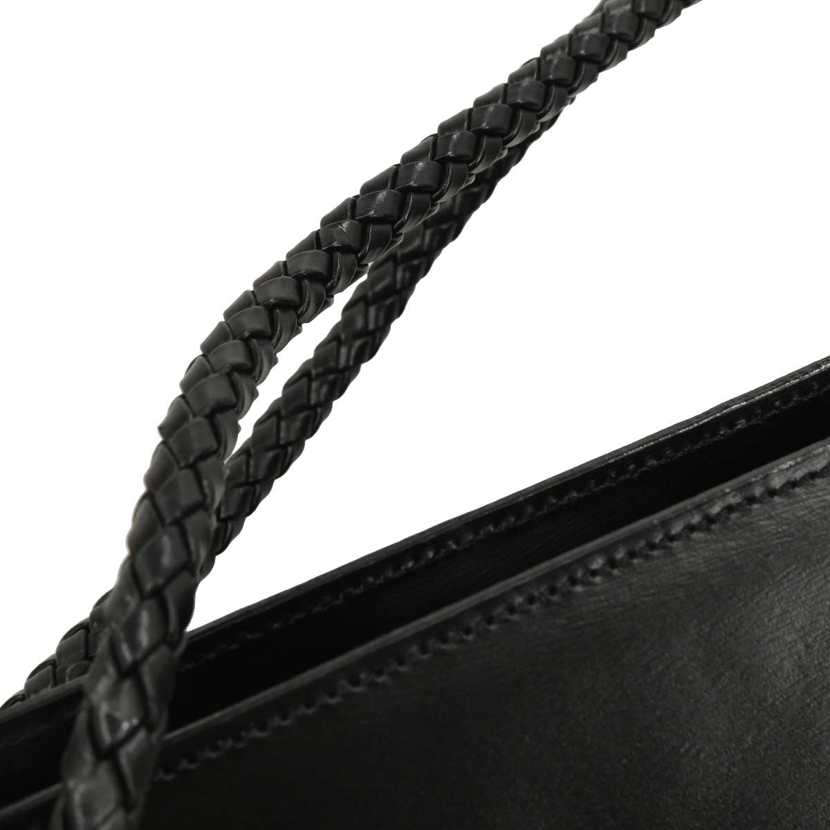 Cartier Panth��re Tote Bag Leather Black Leather Tote Bag Bag (Pre-Owned)