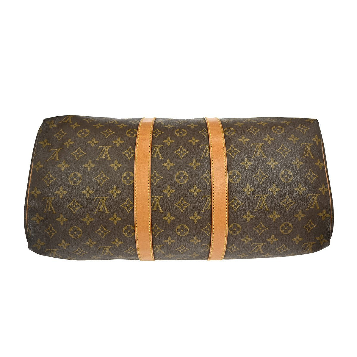 Louis Vuitton Keepall Bag Monogram Canvas Brown Canvas Travel Bag Bag (Pre-Owned)