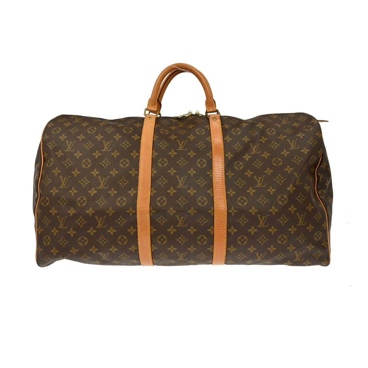 Louis Vuitton Keepall Bag Monogram Canvas Brown Canvas Travel Bag Bag (Pre-Owned)