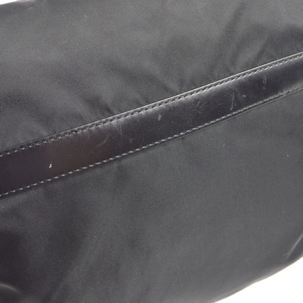 Prada Buckle Messenger Bag Tessuto Black Nylon Shoulder Bag Bag (Pre-Owned)