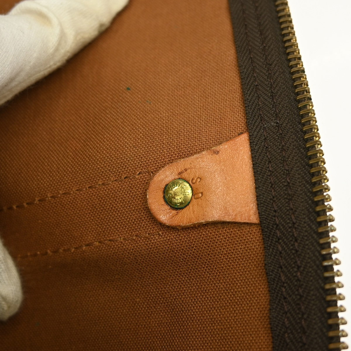 Louis Vuitton Keepall Bandouliere Bag Monogram Canvas Brown Canvas Travel Bag Bag (Pre-Owned)