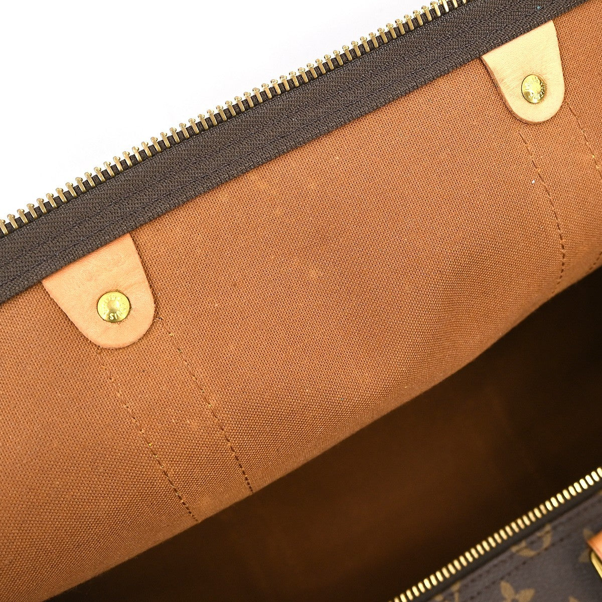 Louis Vuitton Keepall Bag Monogram Canvas Brown Canvas Travel Bag Bag (Pre-Owned)