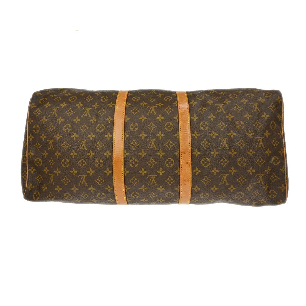 Louis Vuitton Keepall Bag Monogram Canvas Brown Canvas Travel Bag Bag (Pre-Owned)