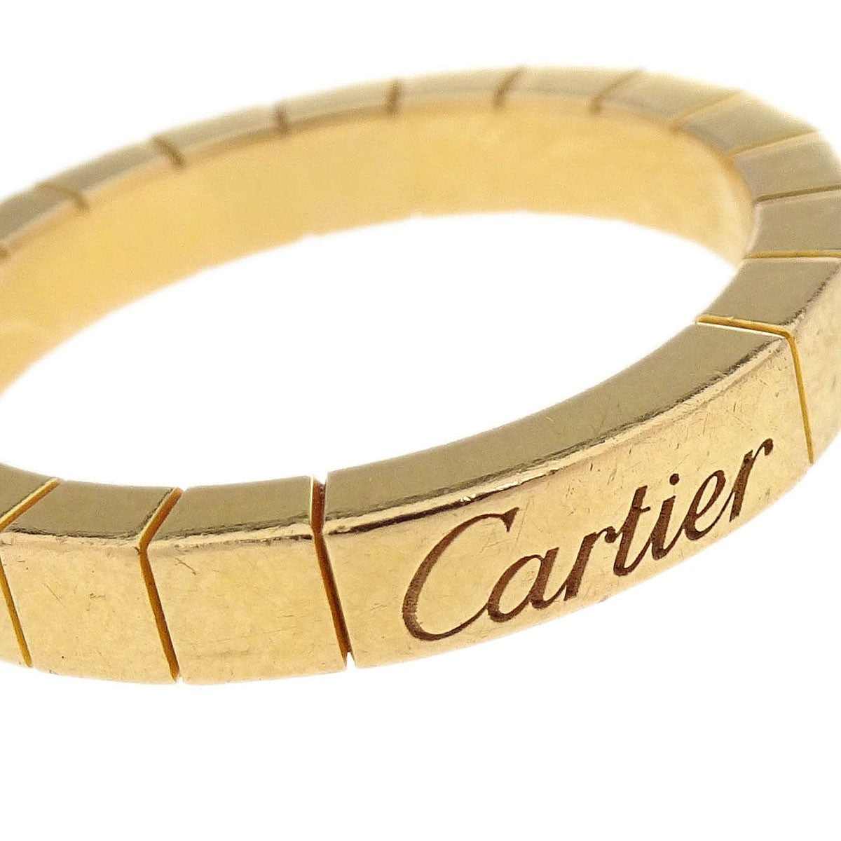 Cartier Lanieres Ring 18K Yellow Gold Gold Yellow_Gold Ring Jewelry (Pre-Owned)