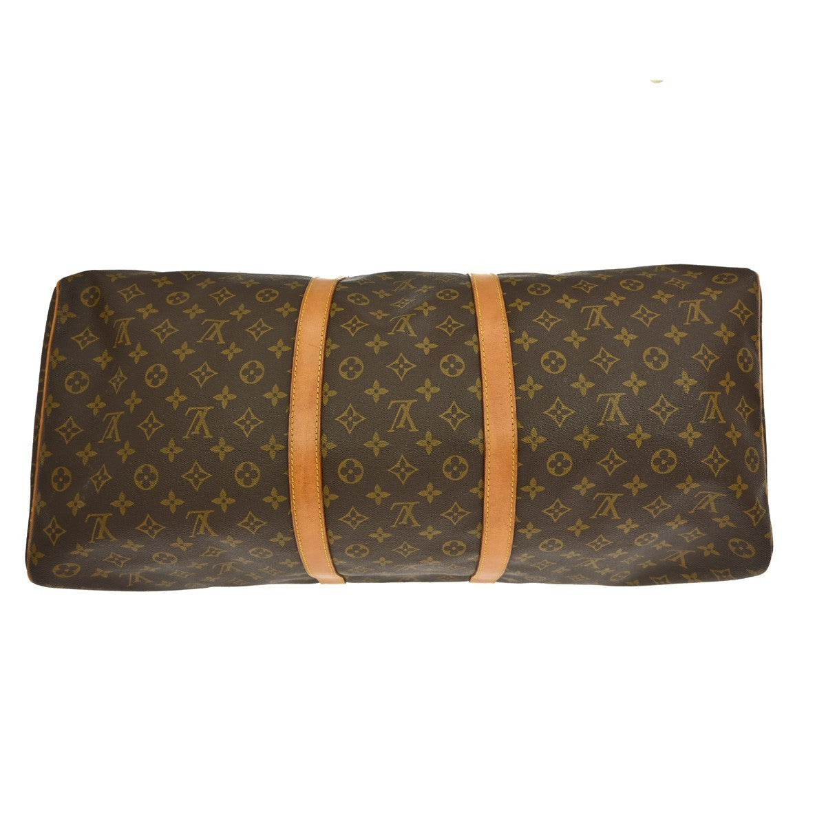 Louis Vuitton Keepall Bag Monogram Canvas Brown Canvas Travel Bag Bag (Pre-Owned)