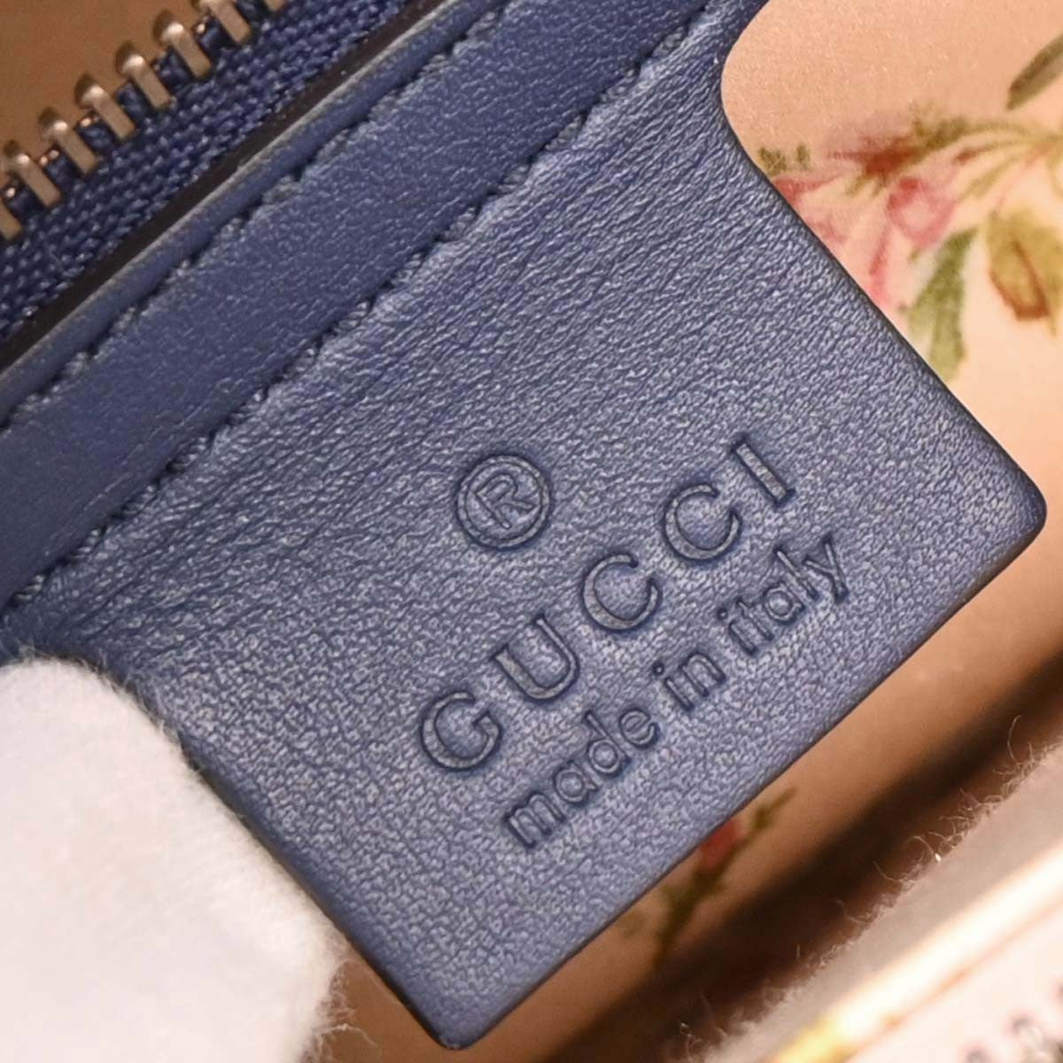 Gucci Pearly Gg Marmont Tote Matelasse Denim Blue Denim_Jeans Tote Bag Bag (Pre-Owned)