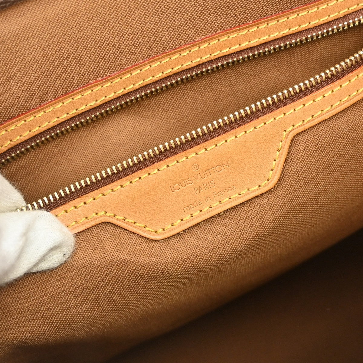 Louis Vuitton Cabas Mezzo Monogram Canvas Brown Canvas Tote Bag Bag (Pre-Owned)