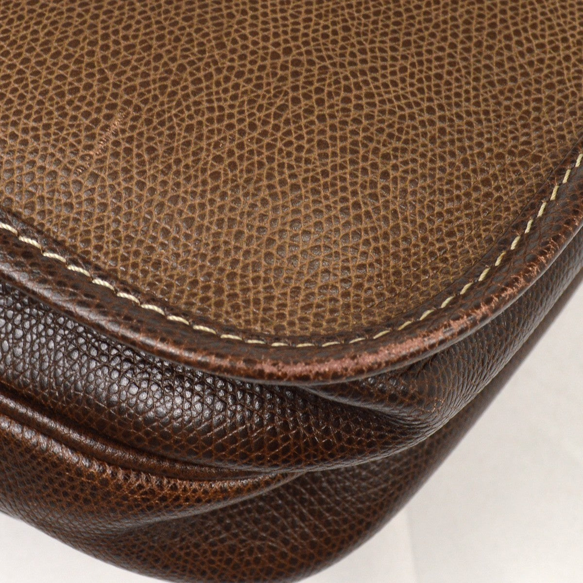 Loewe Vintage Shoulder Bag Leather Brown Leather Shoulder Bag Bag (Pre-Owned)