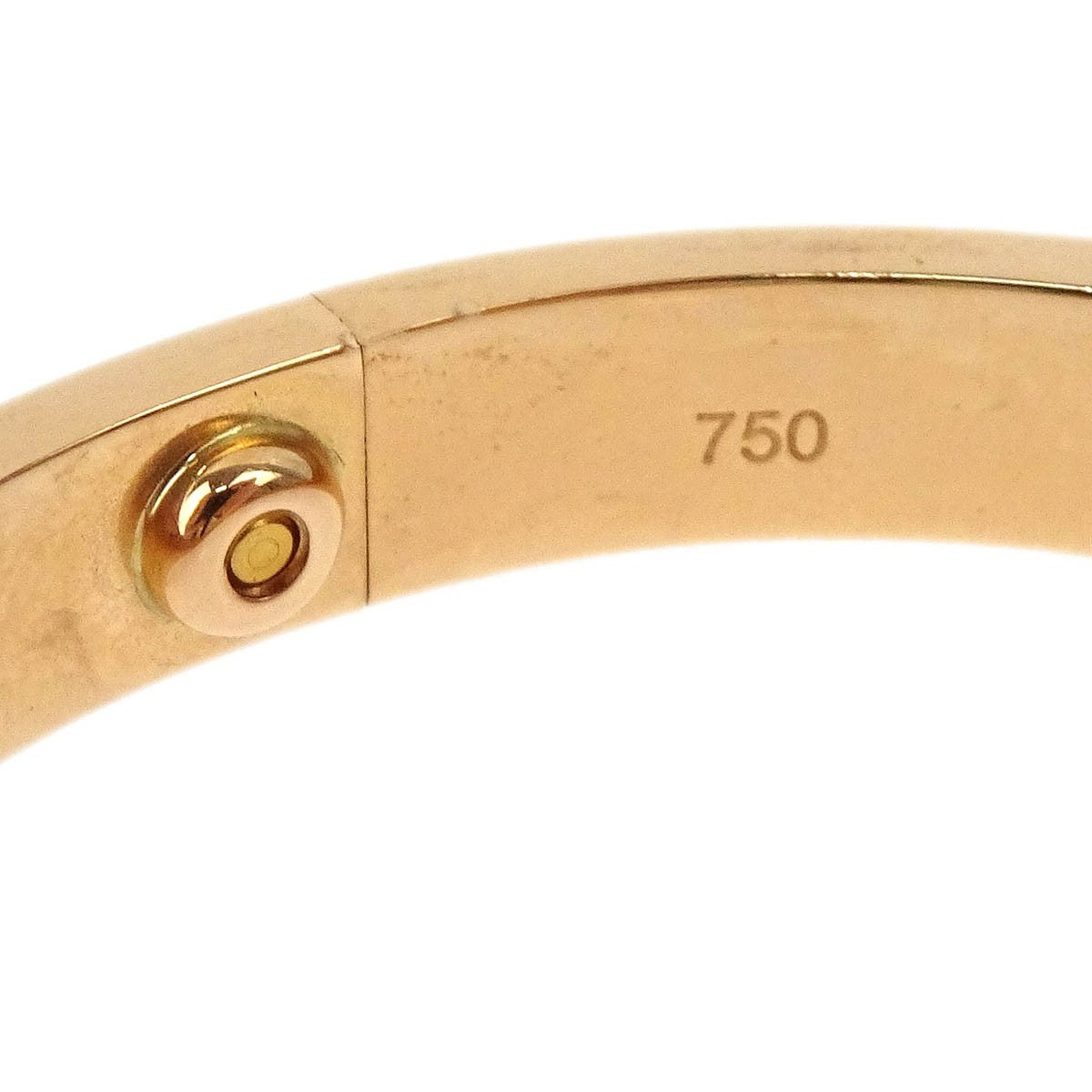 Cartier Love Bracelet Brushed 18K Rose Gold Gold Yellow_Gold Bracelet Jewelry (Pre-Owned)