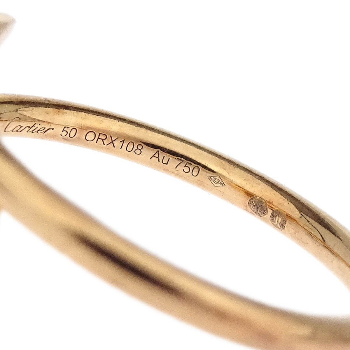 Cartier Juste Un Clou Ring 18K Yellow Gold Gold Gold Ring Jewelry (Pre-Owned)