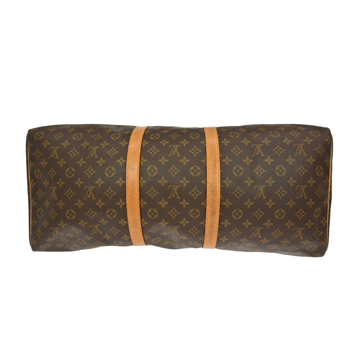 Louis Vuitton Keepall Bag Monogram Canvas Brown Canvas Travel Bag Bag (Pre-Owned)
