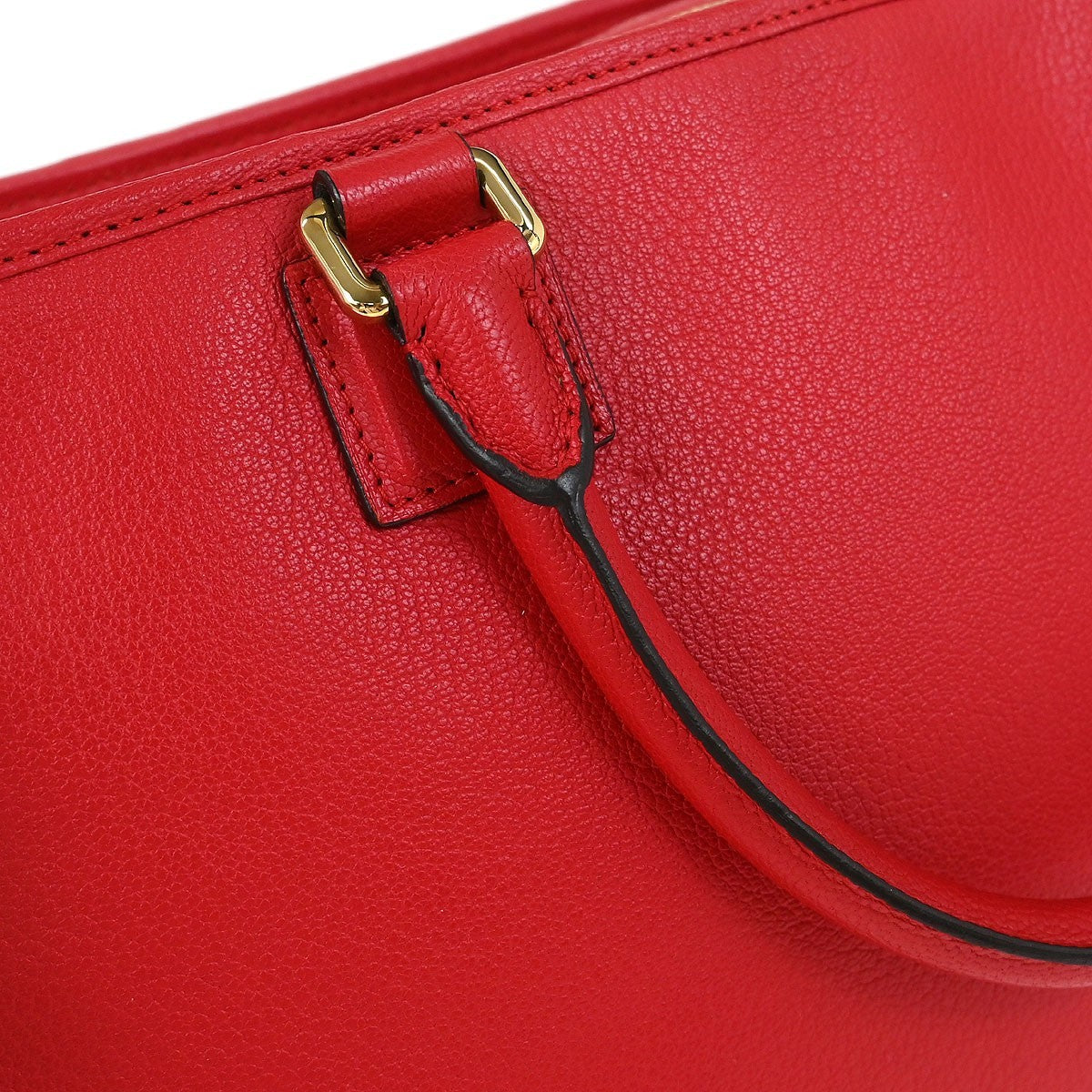 Loewe Amazona Bag Leather Red Leather Handbag (Pre-Owned)