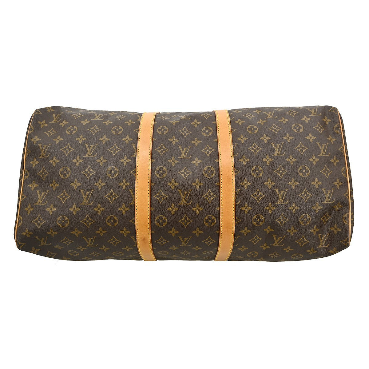Louis Vuitton Keepall Bag Monogram Canvas Brown Canvas Travel Bag Bag (Pre-Owned)