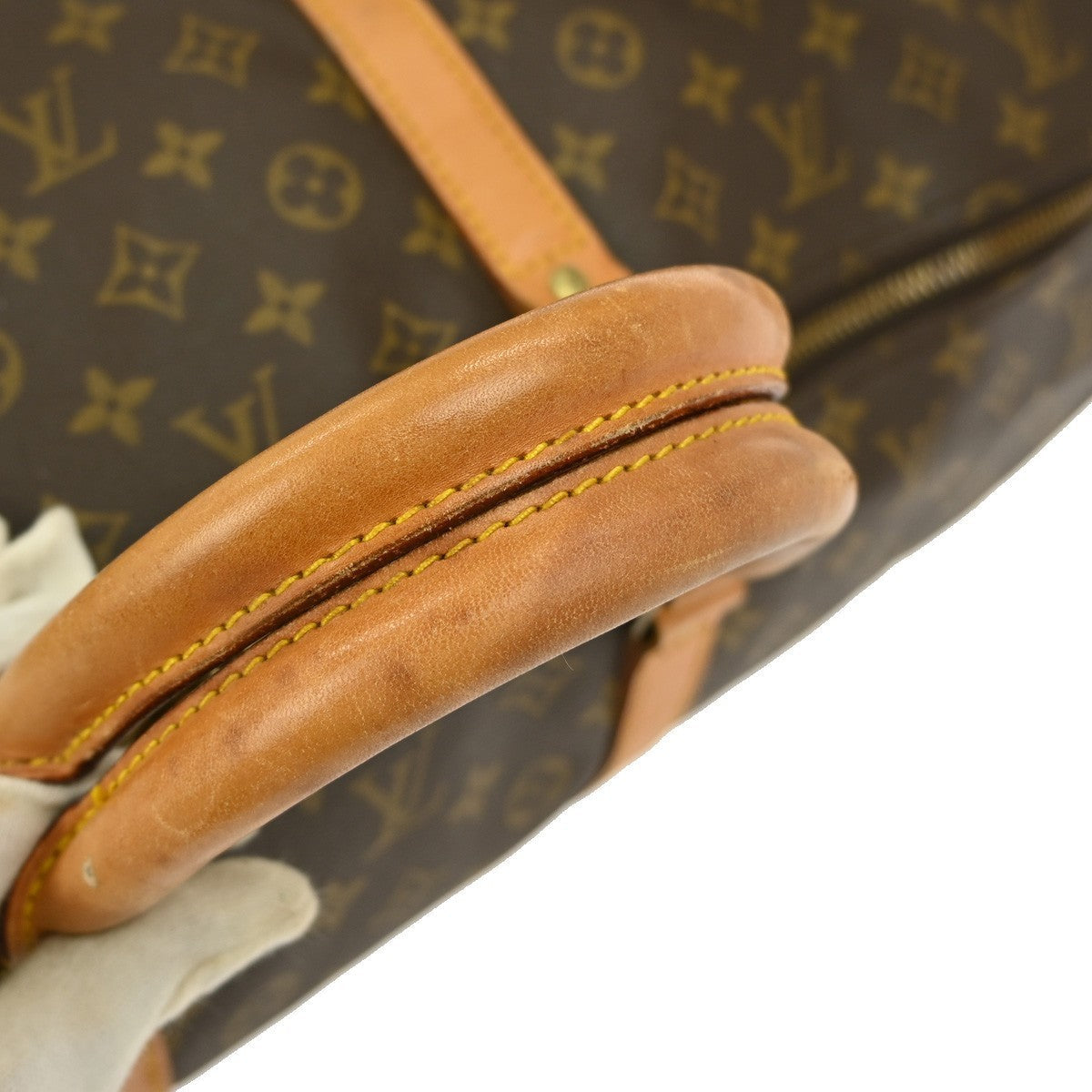 Louis Vuitton Keepall Bandouliere Bag Monogram Canvas Brown Canvas Travel Bag Bag (Pre-Owned)
