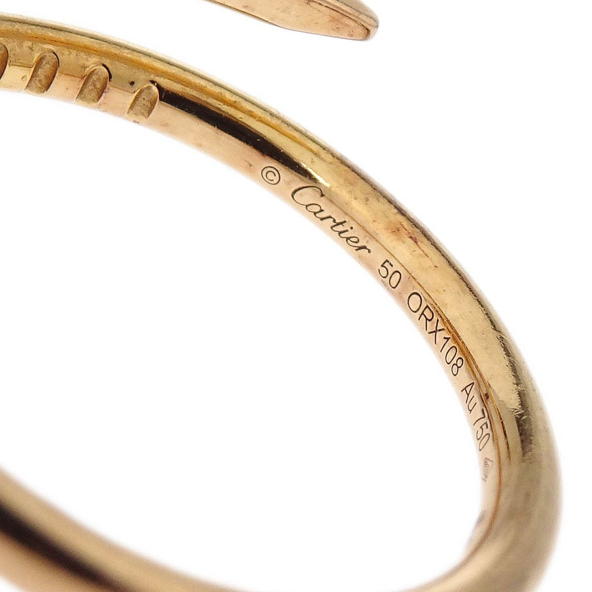Cartier Juste Un Clou Ring 18K Yellow Gold Gold Gold Ring Jewelry (Pre-Owned)